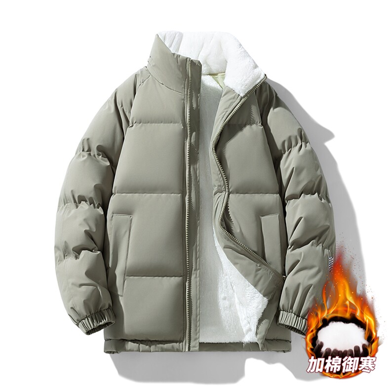 抖音直播连帽棉衣假两件加厚棉袄情侣款百搭面包服MY111-P65，男装棉衣，星座1402-1