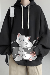 连帽卫衣男大码运动服帽衫外套WY2300-P35 加绒款-P40图片