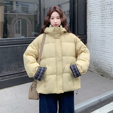 新品不可拆连帽短款羽绒服50白鸭绒2C273-9913-P255-K378，女装羽绒服，2C273