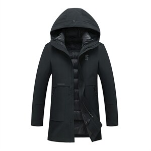 B-N7601冬季新款男士羽绒服外套可脱卸内胆修身白鸭绒P306图片
