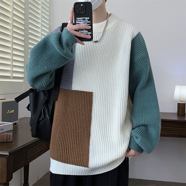 【新品】2025秋冬男士时尚休闲百搭针织毛衣潮流-M5109-P45,男装针织衫/毛衣,星座1105-1