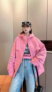 欧范儿气质休闲字母连帽外套,其它,L·H·X