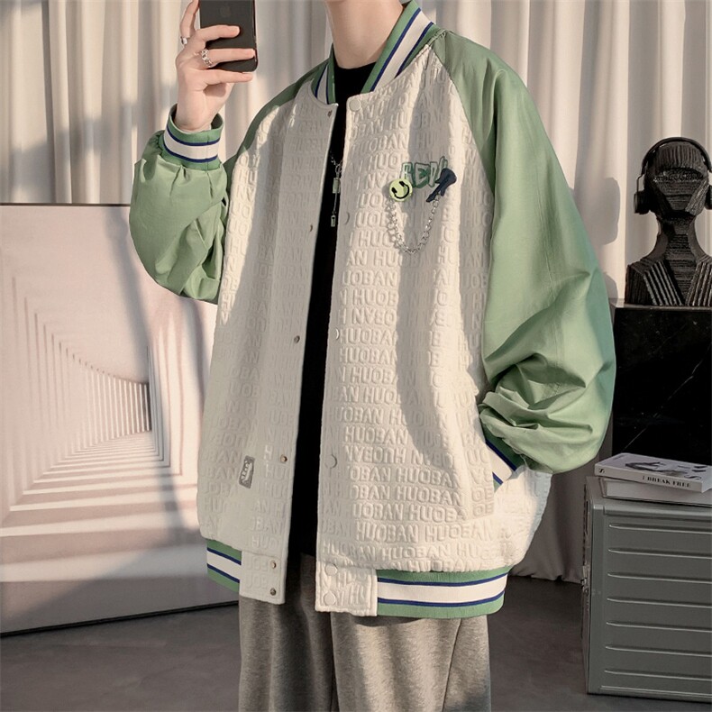 2023秋上新潮流棒球服男女中性风韩版百搭刺绣夹克外套 8013-P95图片