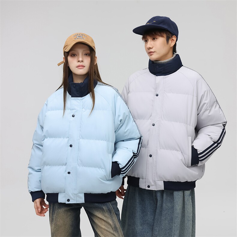 抖音得物二开可供视频拼接织带三防加厚羽绒棉衣外套棉服LL2288,男装棉衣,电商A486