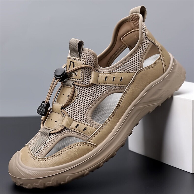 X4973-p135夏天新款凉鞋男士休闲鞋镂空户外驾车沙滩洞洞鞋男鞋，男鞋凉鞋，星座1407-3