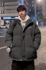 外景冬季加厚面包服男宽松保暖棉衣情侣休闲立领外套MF00425/P90，男装棉衣，电商B316