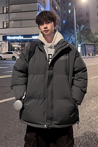 外景冬季加厚面包服男宽松保暖棉衣情侣休闲立领外套MF00425/P90图片