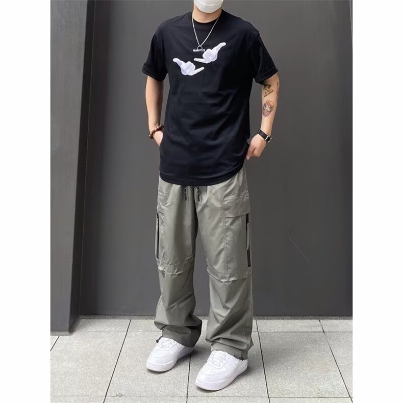 冲锋裤休闲裤机能工装男士春秋季新款直筒宽松休闲裤子MK7003P46,男装工装外套,星座1013-5