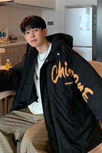 2024港风情侣款连帽棉衣男宽松棉服棉袄面包服冬装外套 3316-P70图片