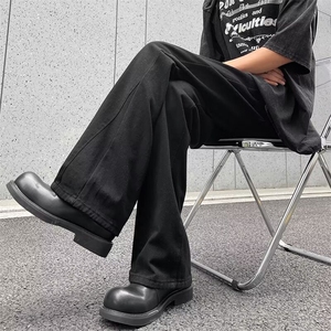 日常ins拉链204夏季新款痞帅牛仔裤男式潮牌潮流长裤RK1901-P41图片