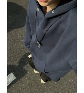 2025秋冬新款刺绣宽松连帽卫衣男 B208-WY3901-P55控79图片