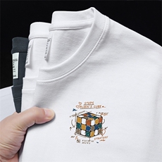 自行拼款220克重磅美式宽松短袖t恤T1120-P25抖音280克高品质P35，男装T恤，电商A486