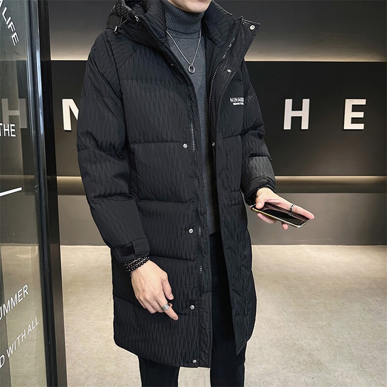 长款羽绒服男2024新款冬季加厚连帽休闲外套A313-9905-P260,男装羽绒服,电商A313