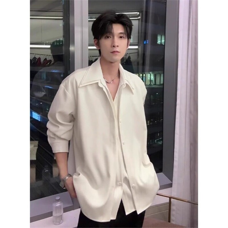 网络图现货衬衫新款真二件长袖衬衣RC6-P58，男装衬衫，星座1005-4