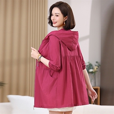 2025夏装新款时尚连帽防晒衣，女装防晒衣，悦见她