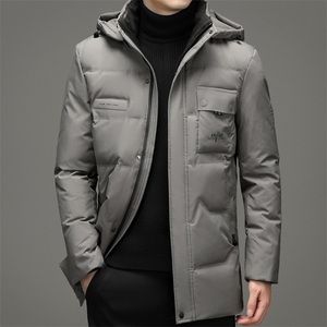 新款2023冬季羽绒服男装保暖可脱卸帽外套中年爸爸装TLM2109-P250图片