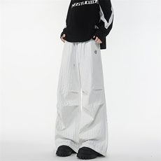 8XL-M新款速干肌理感直筒工装裤男宽松早秋休闲裤阔腿裤K9172P68，男装工装外套，电商D206-1