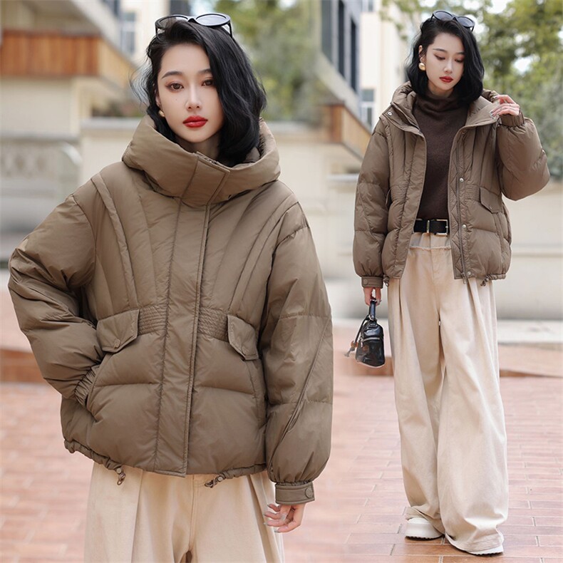 YGYL2024冬季新款现货韩版时尚连帽90绒羽绒服，女装羽绒服，阳光伊恋