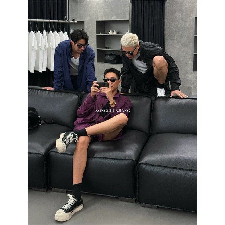 网图有货尼龙户外防嗮套装男A673-上衣P40裤子P30套装P70,男装休闲套装,星座1505