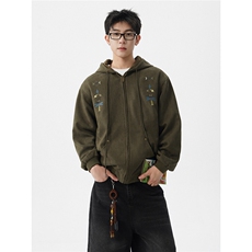 8XL-M特大码秋冬机能夹克外套冲锋衣百搭潮休闲宽松户外WY24P78，男装夹克，电商D206-1
