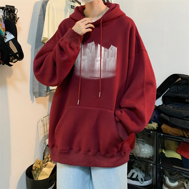 ！连帽圆领卫衣男装港风帽衫男LM147-P35,男装卫衣,电商B367