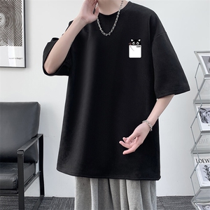 麂皮绒短袖t恤男大码半袖男  JD82397-P25图片