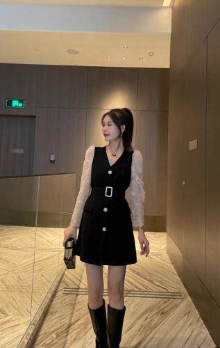 秋装气质女人味连衣裙，女装连衣裙，柏多伊俪