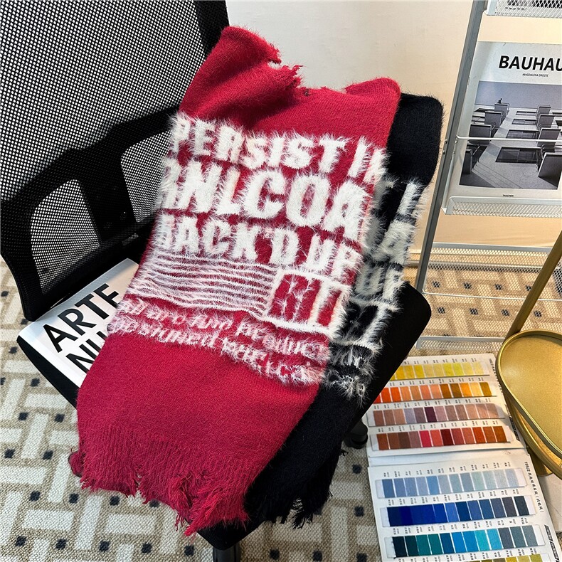 MY980-欧美复古潮流字母破洞毛衣宽松ins街头毛边针织衫,男装针织衫/毛衣,星座1002-2