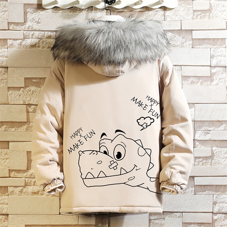 MM48136-P130冬季大毛领衣男士大码加厚袄男服砖墙,男装棉衣,电商A040A