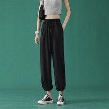 冰氧中性风冰丝垂感顺滑显瘦女长裤2023-特批20，女装休闲裤，星座718-1
