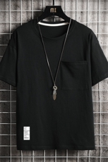 DX24045-P25大口袋百搭短袖t恤男大码半袖体恤上衣服，男装T恤，电商A040A