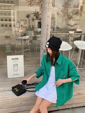 春季亮色衬衫韩版，女装衬衫，SUPEREDITE 绣铂