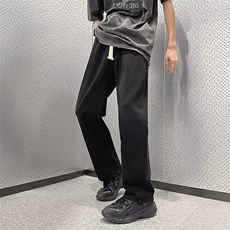 高街牛仔裤男女韩版潮流松紧腰宽松2025夏季ins仓库RK2711-P38，男装牛仔裤，星座412-2