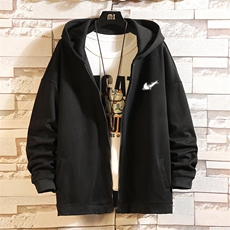 KS21111-P38加绒款-P43连帽开衫卫衣男运动外套大码班服砖墙，男装卫衣，电商A040A