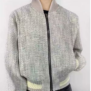 HT159-P78 男士廓形夹克加厚保暖棉服黑灰色个性美潮外套图片