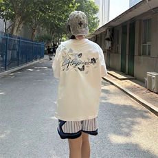万针全刺绣解构设计260克重磅双纱纯棉高品质美式高街短袖T恤特35，男装T恤，电商A486