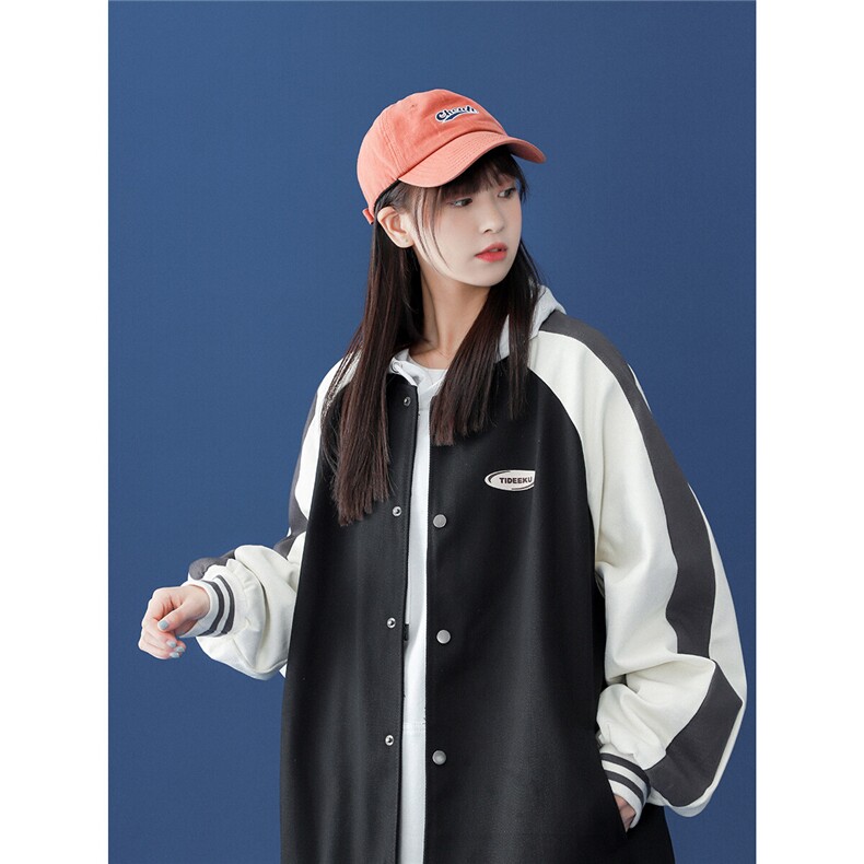 25新款撞色棒球服潮流情侣字母夹克上衣外套 9106/P95/138图片