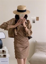 香丽迪网红chic高级感丝滑醋酸外披两件套，其它，香丽迪1