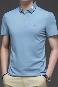 polo衫男短袖t恤男2022款夏季男装体恤翻领简约商务修身半袖，男装T恤，电商B212（原钱塘6029）