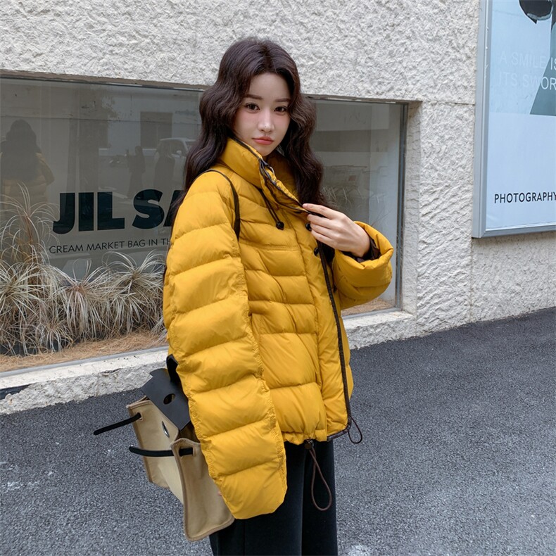 现货新款外套排骨款轻薄保暖休闲宽松女外套羽绒服,女装羽绒服,然然