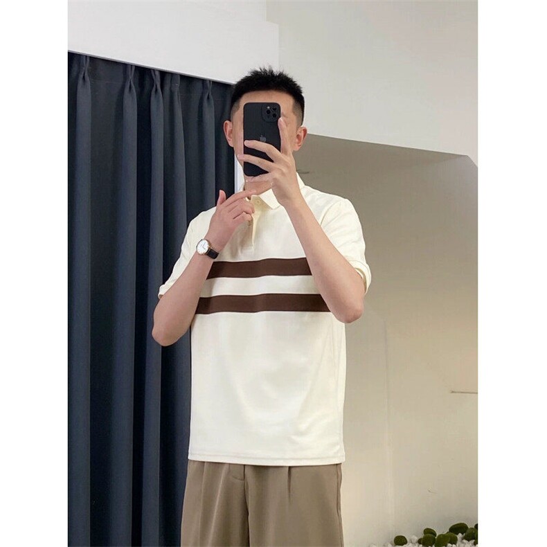网图现货夏季新款拼色polo衫男短袖T恤TX07P55控78,男装T恤,电商B276A