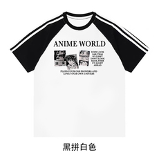 黑拼白色