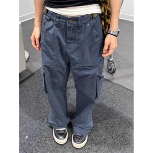 【有货】CK901CC-特P58 美式高街多口袋弯刀工装裤男女褶皱休闲裤图片