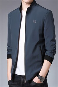 AY8221男士2023年春季新款长袖休闲立领夹克外套P90，男装夹克，电商B360