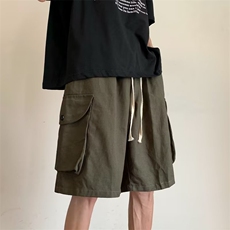 美式复古机能风工装短裤男女夏季新款短裤P35，男装休闲裤，星座1116-2