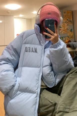 23冬季新款潮流印花字母时尚百搭羽绒服YR63002P225控268，男装羽绒服，电商A268A