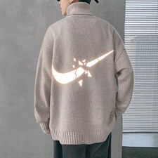 ！冬季加厚高领毛衣男百搭印花针织衫学生长袖打底衫GM601P55，男装针织衫/毛衣，电商B220