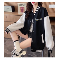 J9960-P70美式嘻哈高质量刺绣宽松潮牌棒球服夹克，女装卫衣/绒衫，星座617A-2