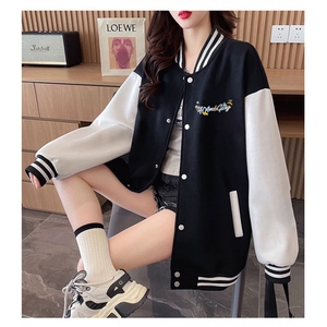 J9960-P70美式嘻哈高质量刺绣宽松潮牌棒球服夹克图片