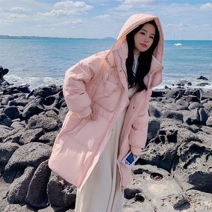 2023年冬季新款70鹅绒羽绒服中长款外套女图片